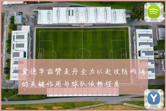 爱德华兹赞麦丹全力以赴攻防两端的关键作用与球队依赖程度